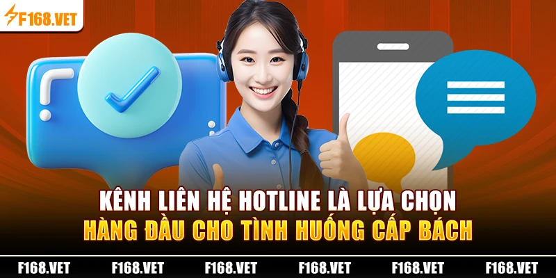 Kênh liên hệ hotline là lựa chọn hàng đầu cho tình huống cấp bách